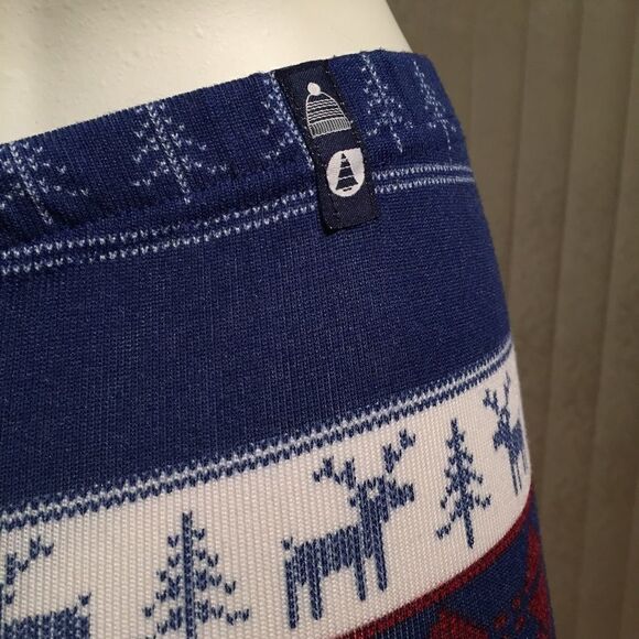 PICTURE M/L reindeer snowflake stripe tights - Picture 3 of 5